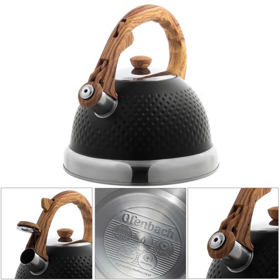 Чайник 2,7 л. из нержавеющей стали со свистком Ofenbach NB 100305