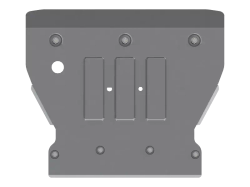 Защита картера двигателя (4 мм, алюминий) для Audi Q7 2015- (V = 3.0 TDI; 3.0 TFSI; 4.2 TFSI Quattro Tiptronic), Audi Q7 2020- (V = 3.0d 4WD 249 л.с.), Audi Q8 2018- (V = 3.0 AT 4WD), Volkswagen Touareg 08/2018- (V = 3.0 TDI 4WD; 3.0TSI 4WD) Sheriff.02.2977 V1