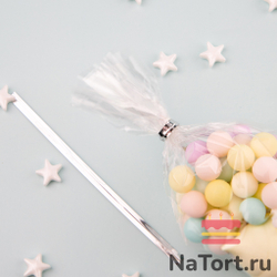 Твист-лента для пакетиков 10 см (СЕРЕБРО, 800 шт)