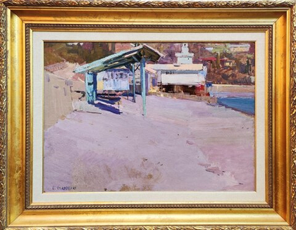 Картина Столяренко П.К. "Пляж" картон/масло 50х70