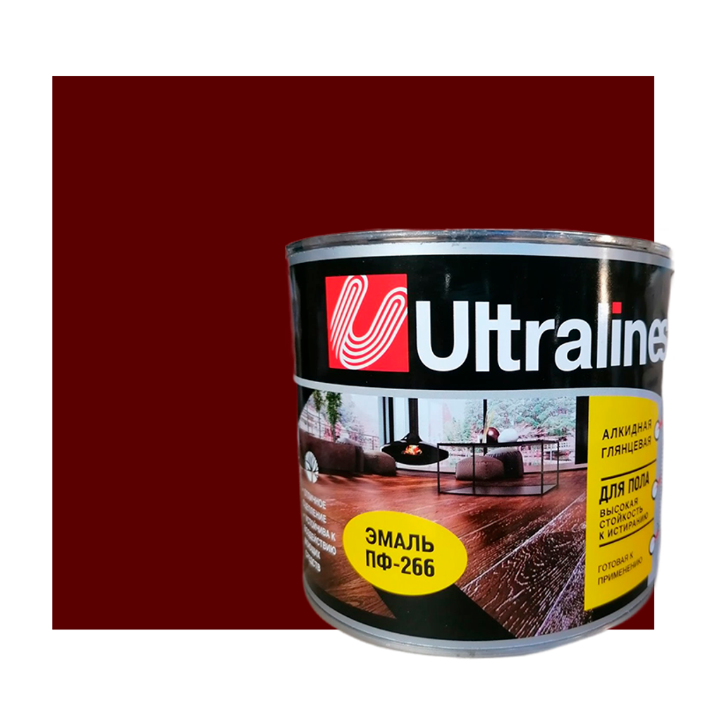 Эмаль ПФ-115 "ULTRA LINES" ВИШНЕВАЯ 2,6 кг