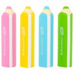 Ластики фигурные BRAUBERG KIDS "Карандашики", НАБОР 4 ШТУКИ, пакет, 271996