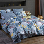 Комплект постельного белья Делюкс Сатин 100% хлопок на резинке LR326