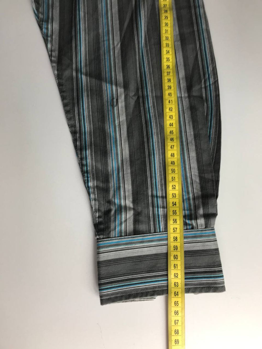 Рубашка полосатая, маркировка 47/48, визуально на 60 размер