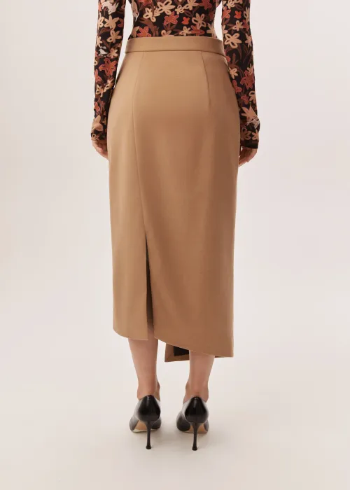 Юбка-миди GOD SAVE THE PRINCESS песочного цвета