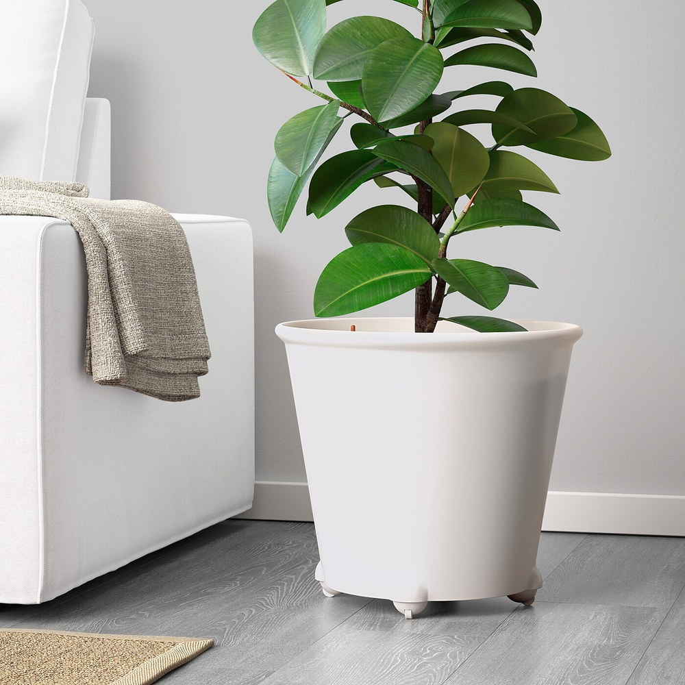 IKEA PS FEJÖ Самополивающийся цветочный горшок, белый, 32 см