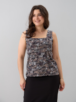 Майка М-040/черный-бежабстракция