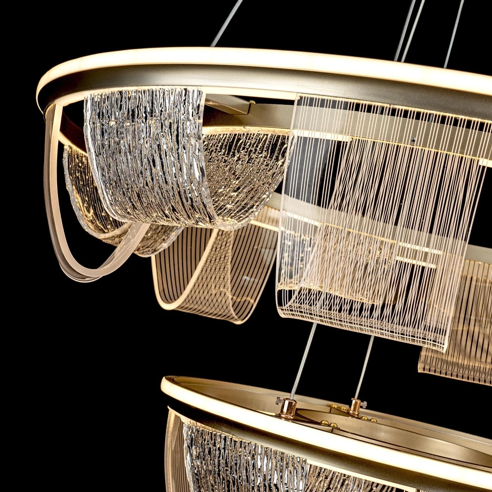 Подвесная люстра Led4U L7706-800-460 GD