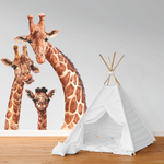 Наклейки СЕМЬЯ ЖИРАФОВ размер L