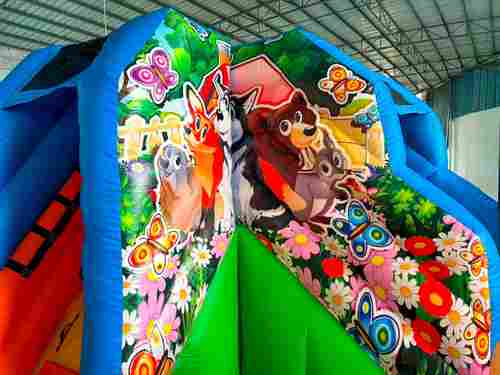 Коммерческий надувной батут «Зайка Степашка 2» 5*5*2,8 м