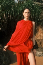 Восточные брюки алые