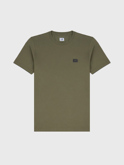 Футболка C.P. Company 30/1 Jersey Patch Logo Ivy Green