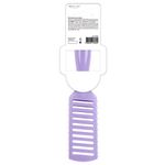 Расческа для волос скелетная, 22,5х4,5 см, продувная, фиолетовая/белая, MONTE VITA (МОНТЕ ВИТА), 457420