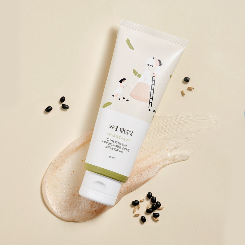 Round lab Soybean CLEANSER Пенка для умывания на основе соевых бобов