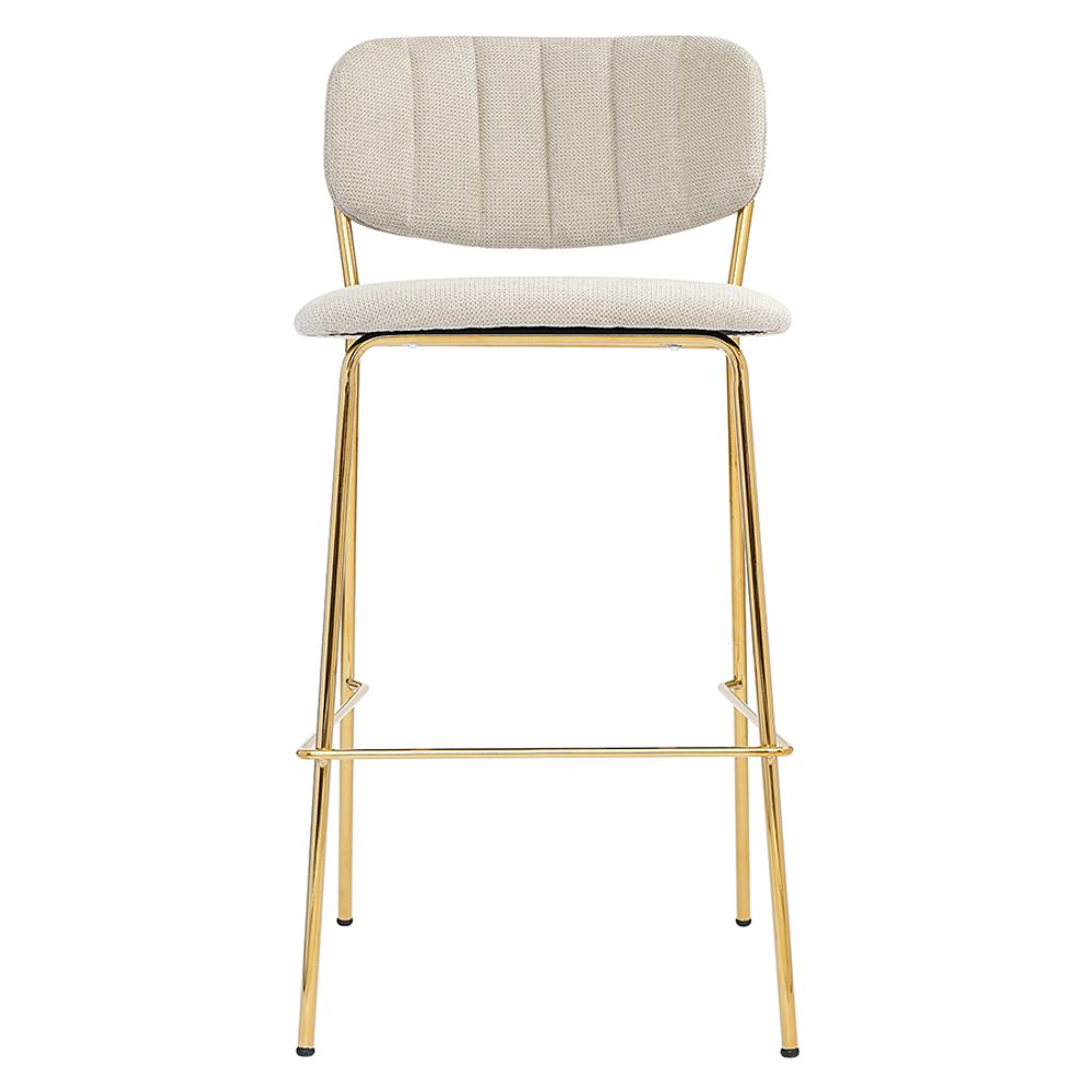 Стул барный Eirill, шенилл, серый