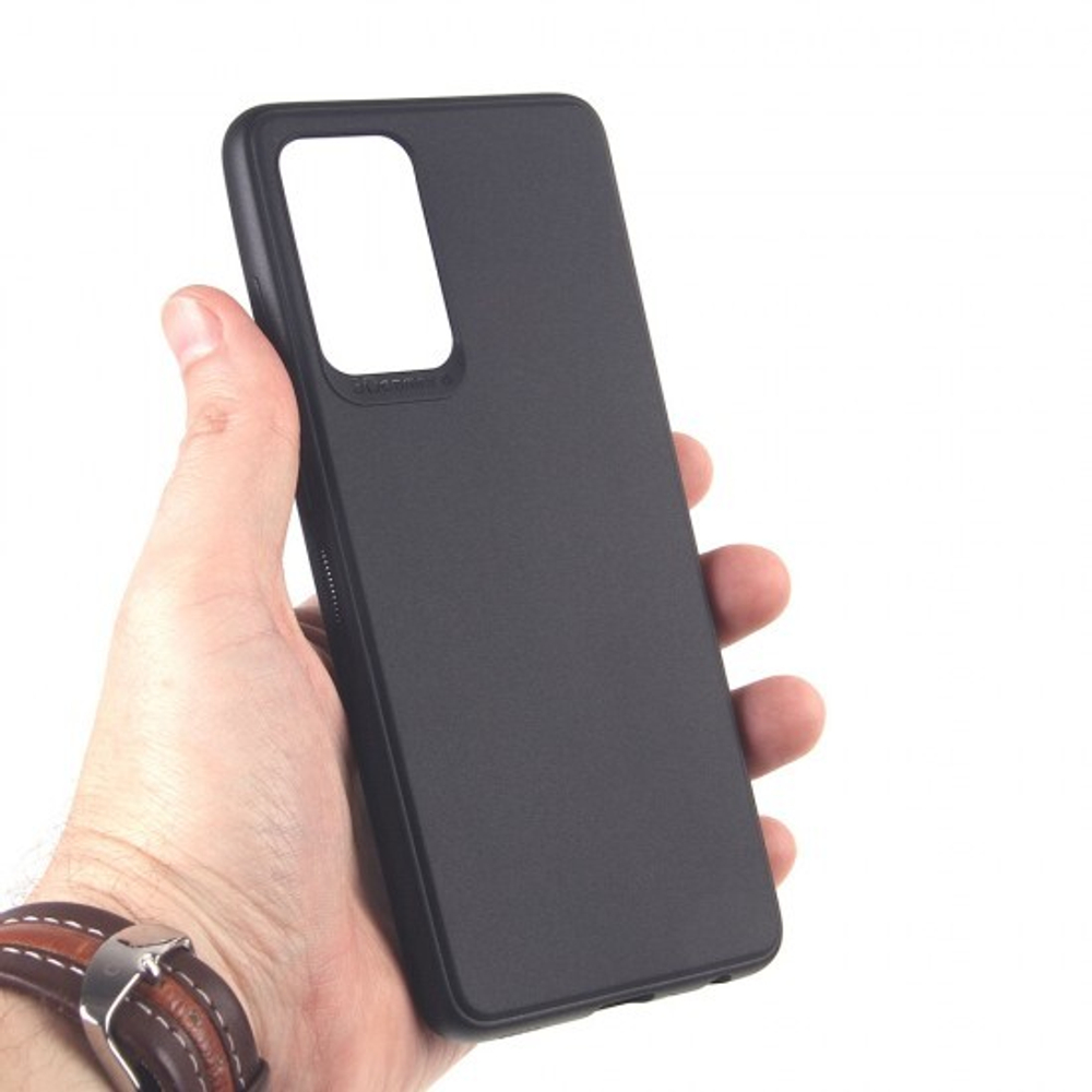 Чехол для Samsung Galaxy A52 черный силиконовый с защитой камеры, 012424 Черный
