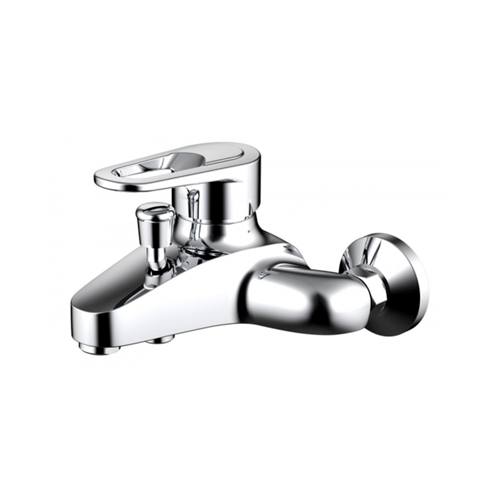 F6124182CP-01-RUS BRAVAT LOOP Смеситель для ванны с коротким изливом (к/к 4)