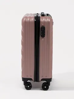 Чемодан маленький 20", кодовый замок, цвет розовое золото