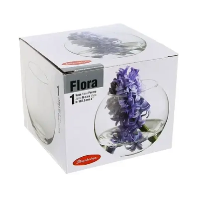 Ваза стеклянная 10,2см «Флора» 43417В