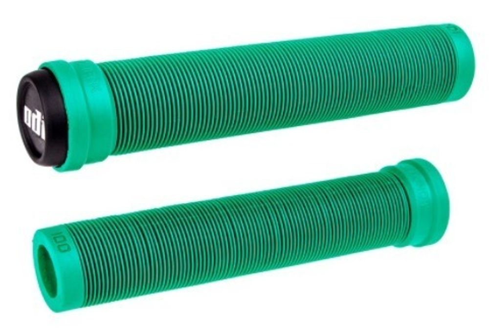 Грипсы SOFT 160мм, ярко-зелёные с пластик грипстопами, БЕЗ ФЛАНЦЕВ.SLX Longneck F01SXMN