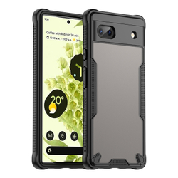 Чехол с черными боковыми рамками для Google Pixel 6a, задняя крышка прозрачная тонированная