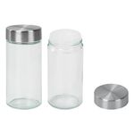 Набор для специй 2х100 мл, MAXI, солонка + перечница, стекло/сталь, круглые, WEGLA (ВЕГЛА), 700230