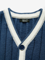 Кардиган для мальчика Next E27-748, Темно-синий, Белый