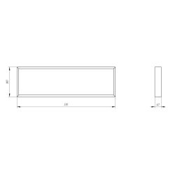 Светильник светодиодный ЭРА SPO-950-3-40K-018 18Вт 4000К 1890Лм 595х180х40 матовый