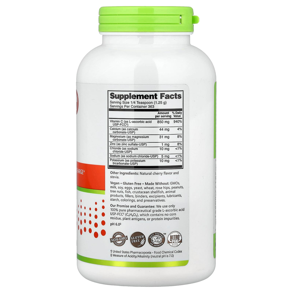 NutriBiotic, Immunity, Cherry Electro-C, вишня, вишневый вкус, 454 г (16 унций)