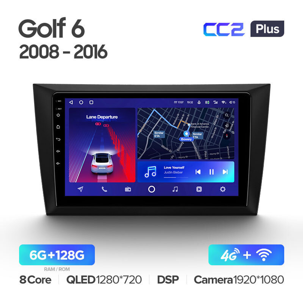 Teyes CC2 Plus 9" для Volkswagen Golf 2008-2016