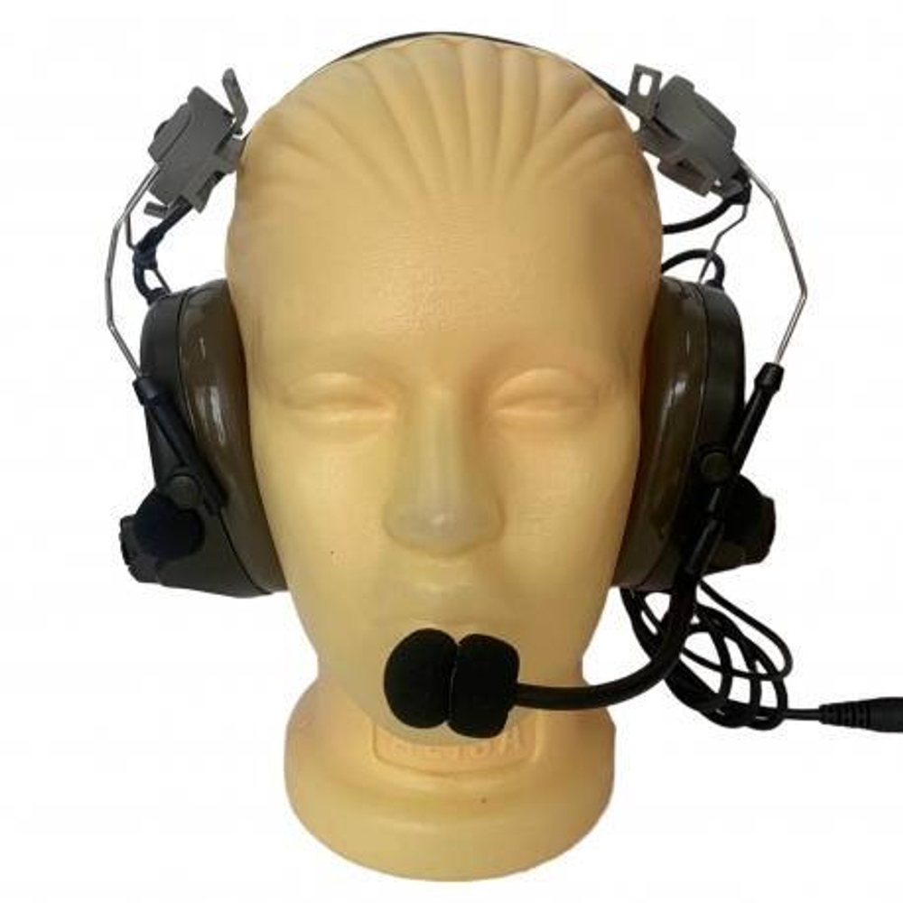 Наушники активные с адаптером под шлем и шумоподавлением ZTAC Peltor COMTAC II