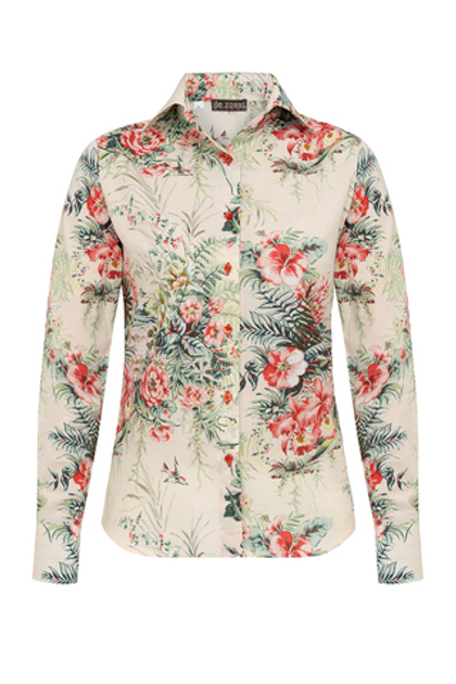 Рубашка женская с принтом «Английские розы»