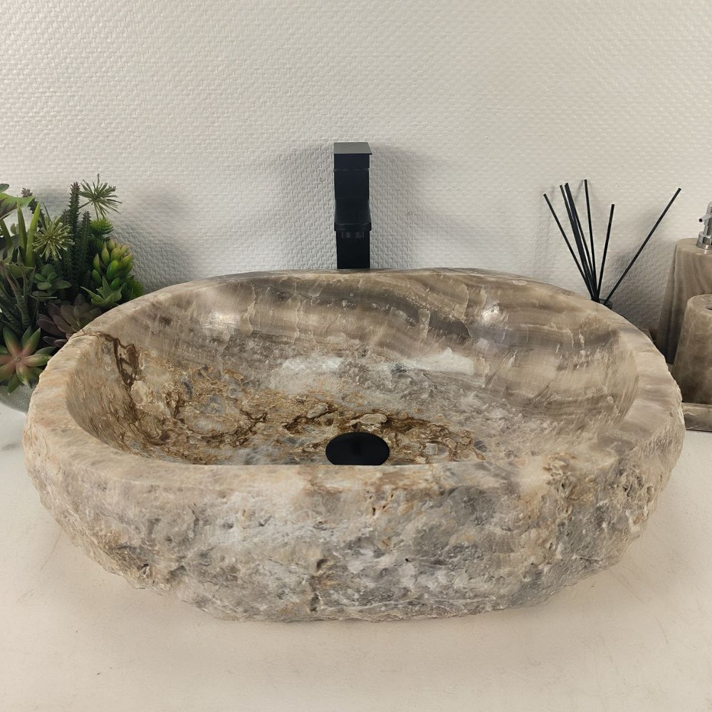 Раковина из оникса Erozy Grey EO-64658 57*47*16 0184