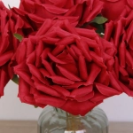 Цветы искусственные «Нежная роза» букет 6шт 24см красные