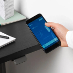 Письменный стол - IKEA IDÅSEN/IDASEN, 120х70х63-127 см, черный/темно-серый, ИДОСЕН ИКЕА