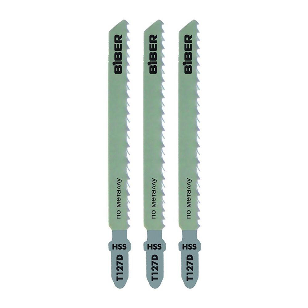 БИБЕР 85280 Полотна п/метал для эл. лобз. 74/3мм быстр. рез Т127D 3шт(25/200)