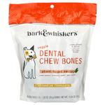 Dr. Mercola, Bark & Whiskers ™, Dental Chew Bones, для взрослых собак, вегетарианский продукт, 15 костей, 29 г (1,02 унции)