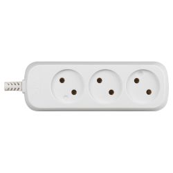 Колодка ЭРА KX-3 3 розетки без зазeмления белая