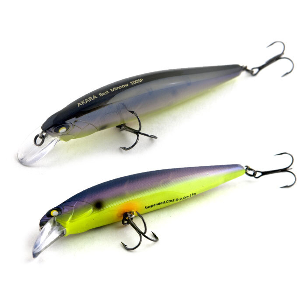 Воблер Akara Best Minnow 100SP 15 гр. (9/17 oz 3,9 in) A79