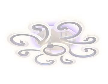 Потолочный светодиодный светильник с пультом FA5143/8+1 WH 112W белый (ПДУ РАДИО 2.4) Acrylic Ambrella