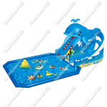 Наземный надувной аквапарк «Небесный кит» 14*6*7,2 м