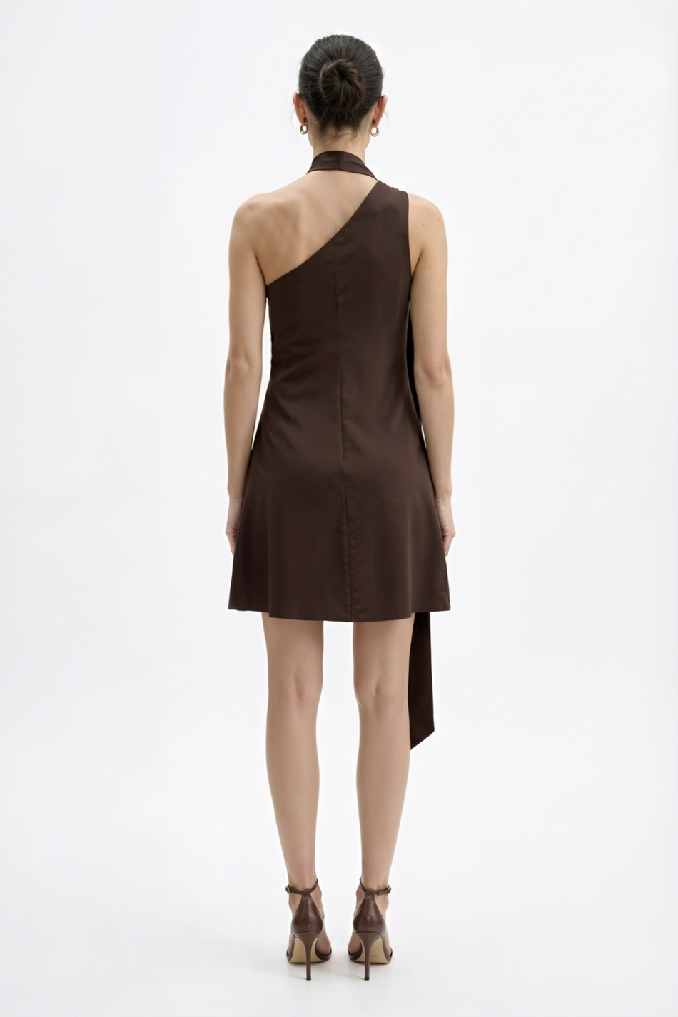 Платье мини на одно плечо