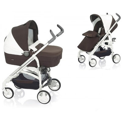 Детская коляска Inglesina Trilogy System 2 в 1 (бело-коричневый)