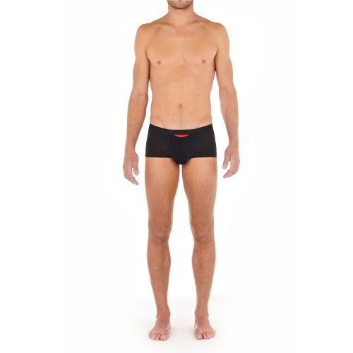 Мужские трусы хипсы черные HOM PLUME UP Trunk HO1 up 402373_400004
