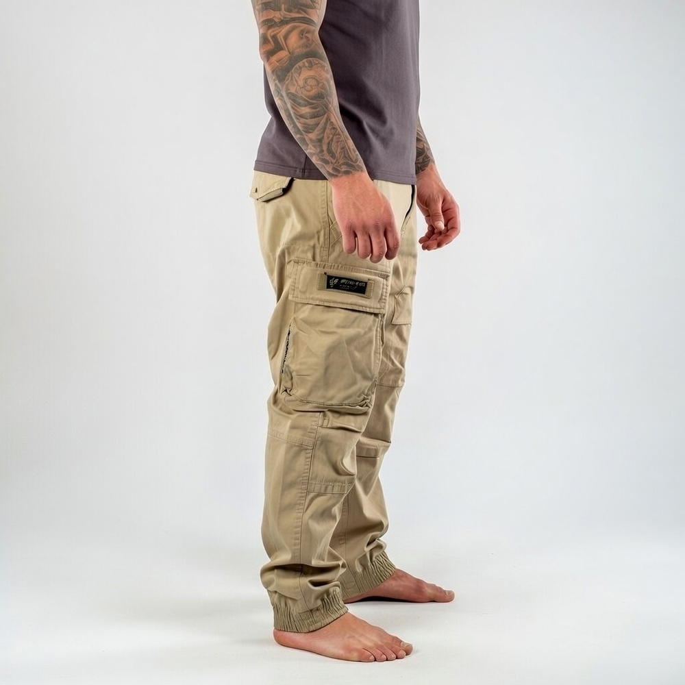 Карго штаны бежевые Yakuza Premium 3951