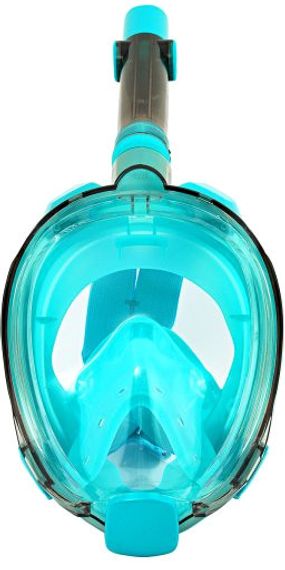 Маска полнолицевая Sargan Галактика премиум прозрачная/бирюзовая/бирюзовая