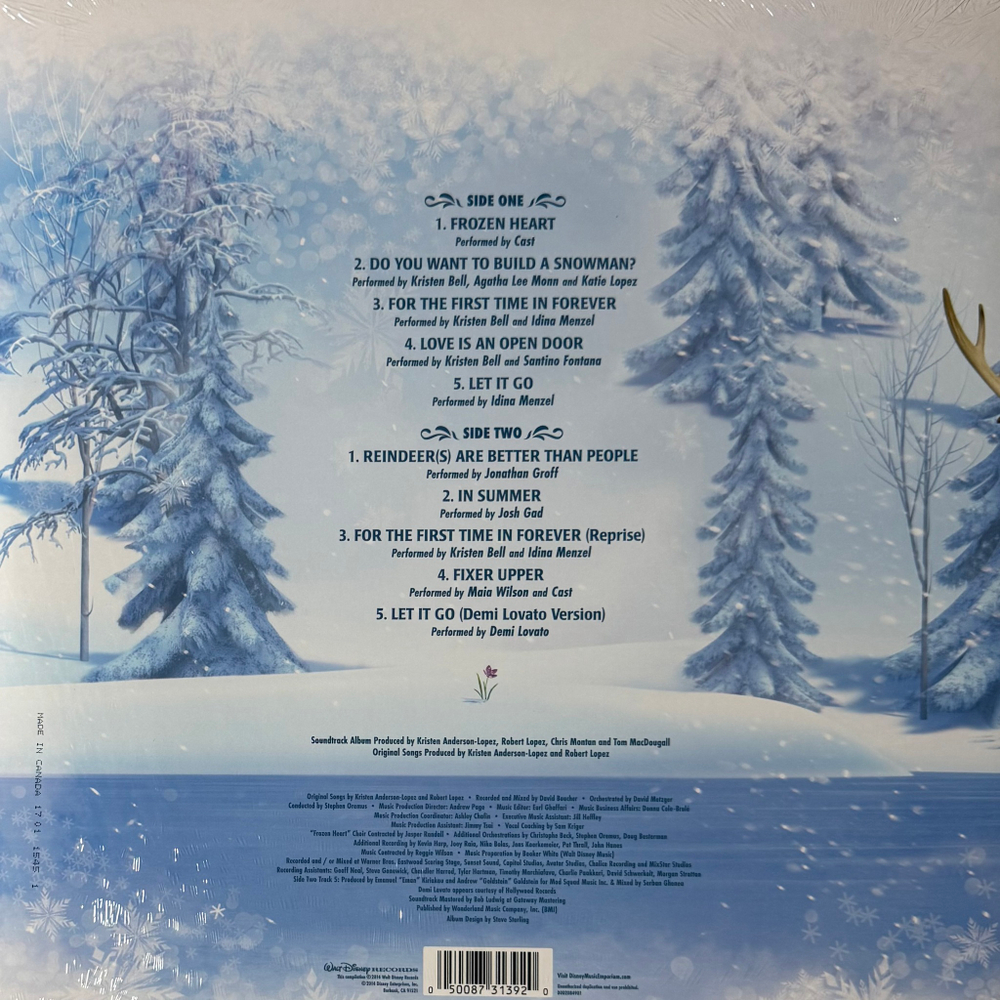 Виниловая пластинка Frozen - The Songs LP