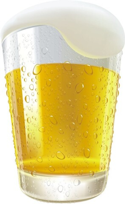 Наклейка "Бокал пенного пива"