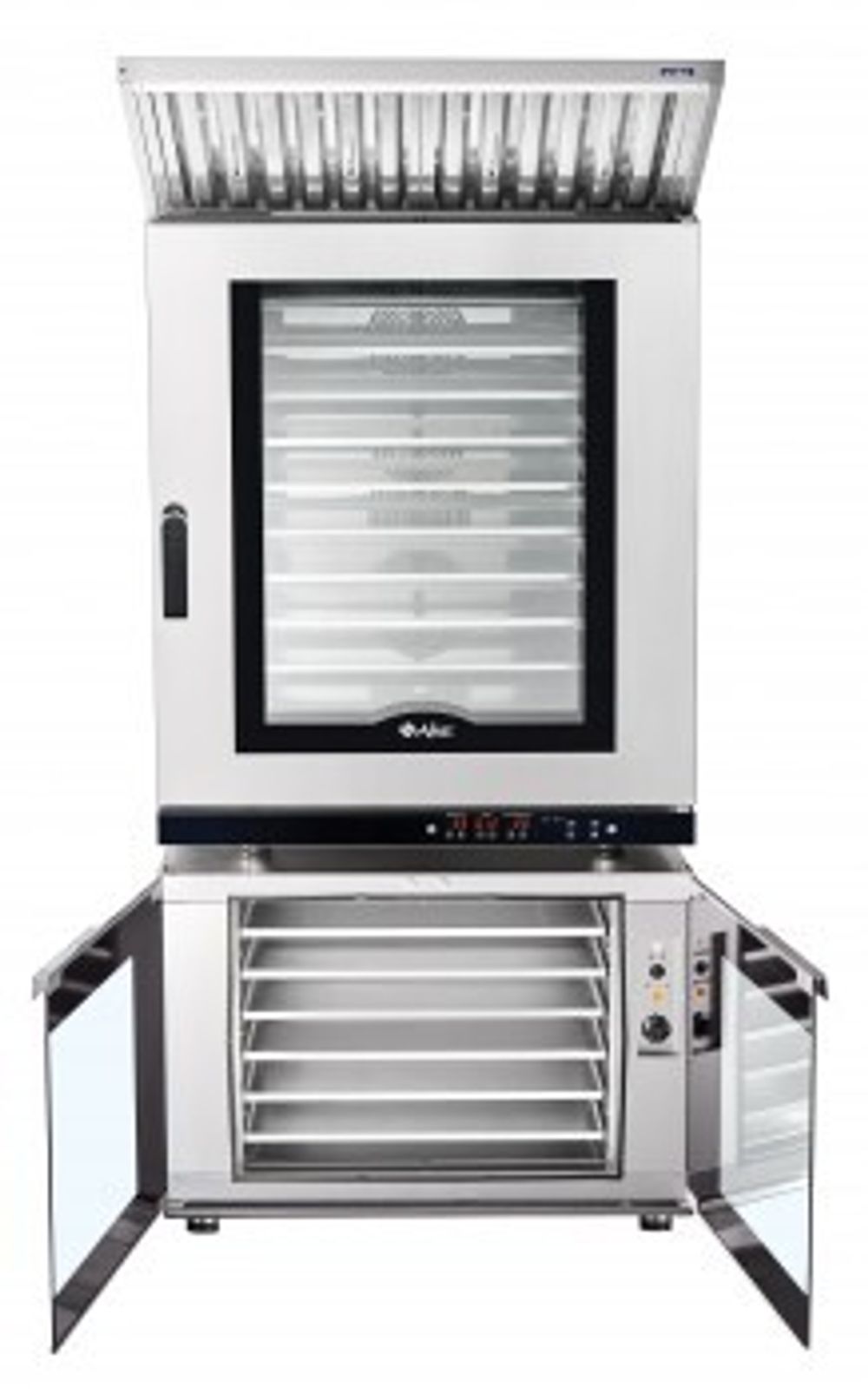 11000026897 Абат Конвекционная печь КЭП-10П, 10 уровней, 400х600 мм, нерж. камера, электронная панель, пароувлажнение, регулировка влажности от 0 до 100%, реверс, память на 110 программ, до 4-ех этапов в программе, без противней