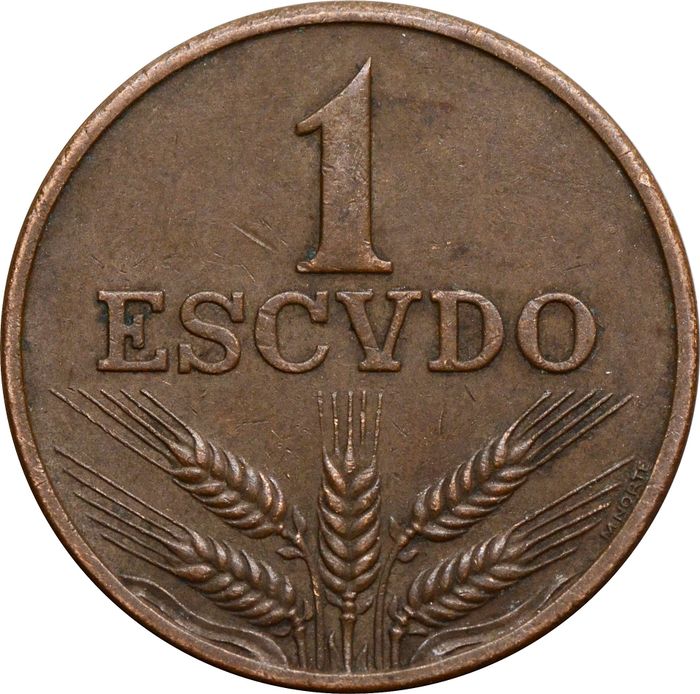 1 эскудо 1969-1979 Португалия